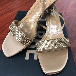 LERRE Sequin Strap Slingback Heels Size EU 38.5